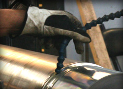 Sk&auml;rande bearbetning i svarven.